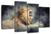 Misty Wild Lion Wall Art