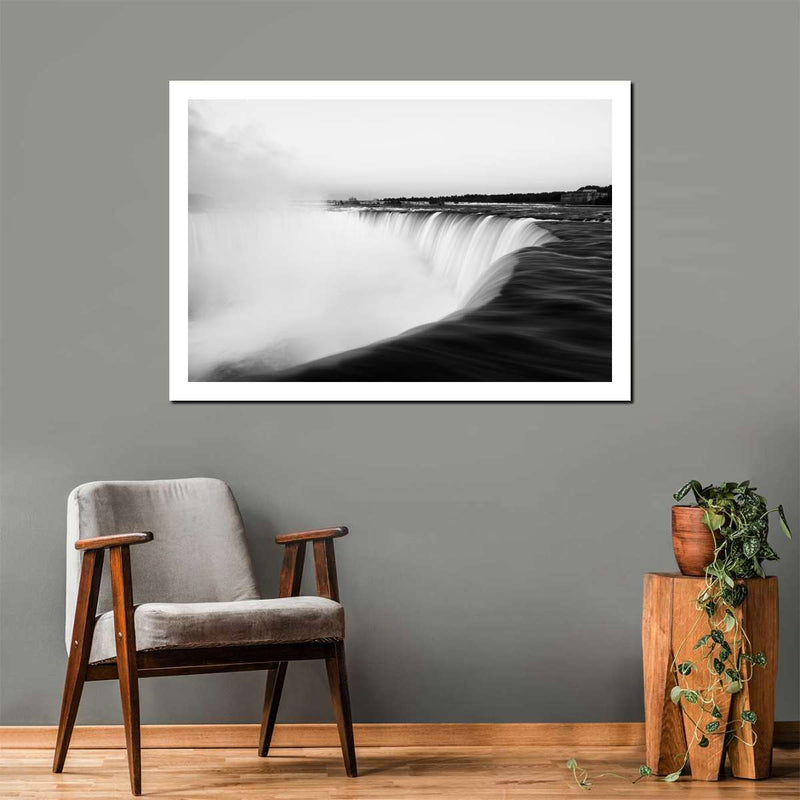 Monochromatic Niagara Falls Wall Art