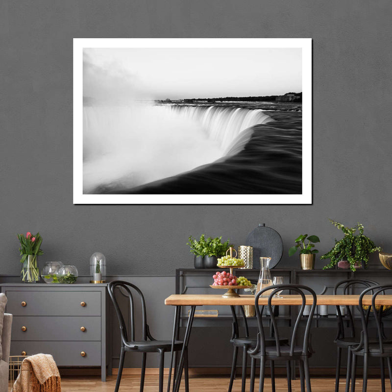 Monochromatic Niagara Falls Wall Art