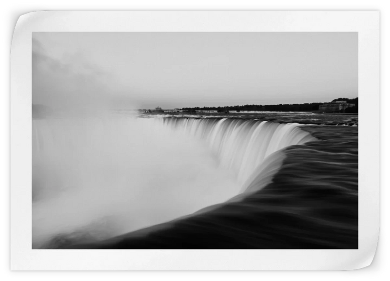 Monochromatic Niagara Falls Wall Art