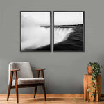 Monochromatic Niagara Falls Wall Art