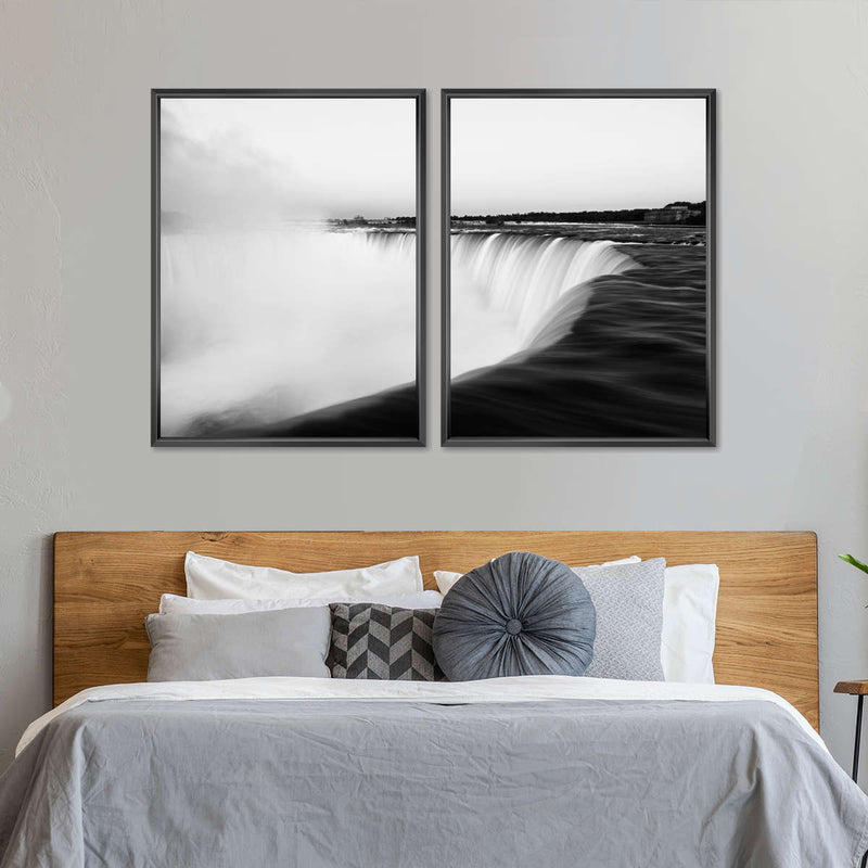 Monochromatic Niagara Falls Wall Art