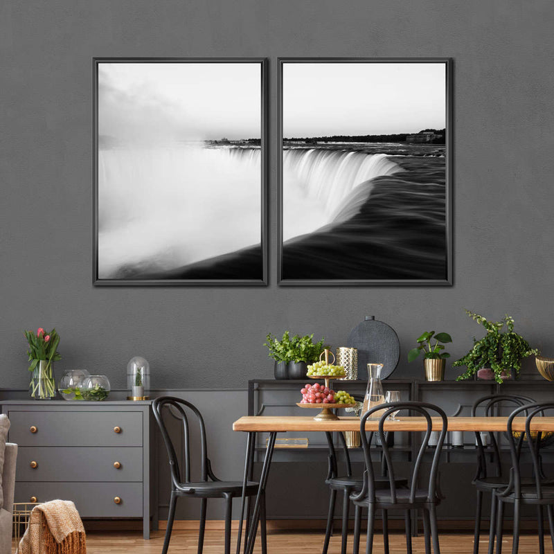 Monochromatic Niagara Falls Wall Art