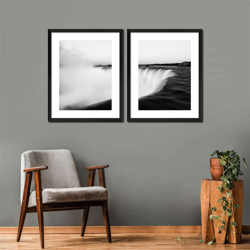Monochromatic Niagara Falls Wall Art