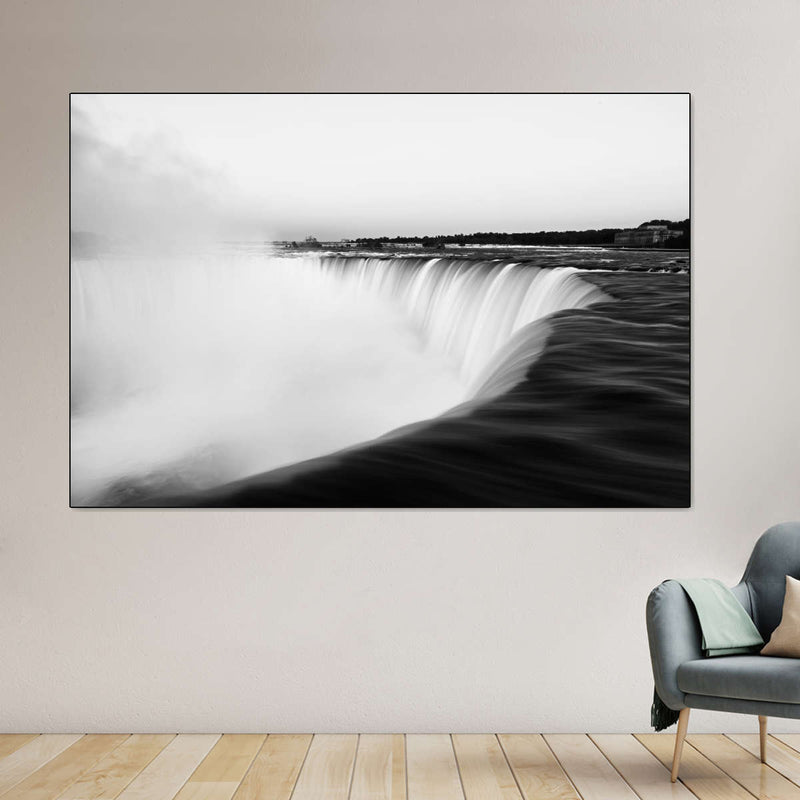 Monochromatic Niagara Falls Wall Art