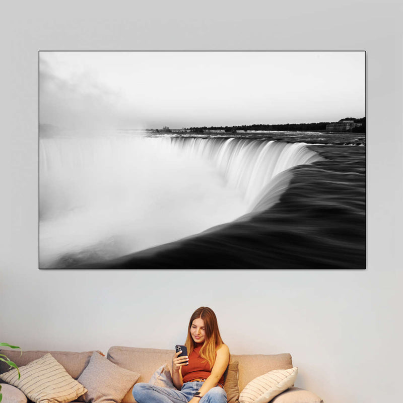 Monochromatic Niagara Falls Wall Art