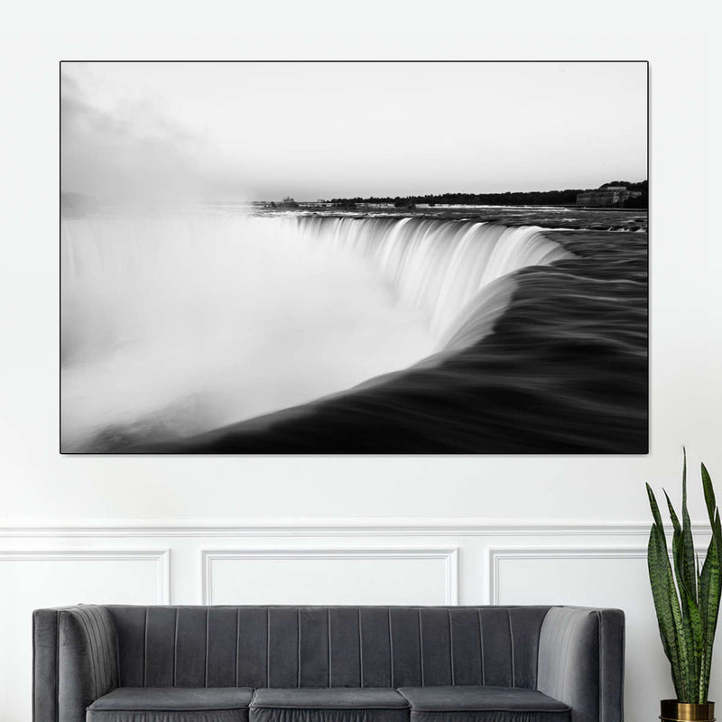 Monochromatic Niagara Falls Wall Art
