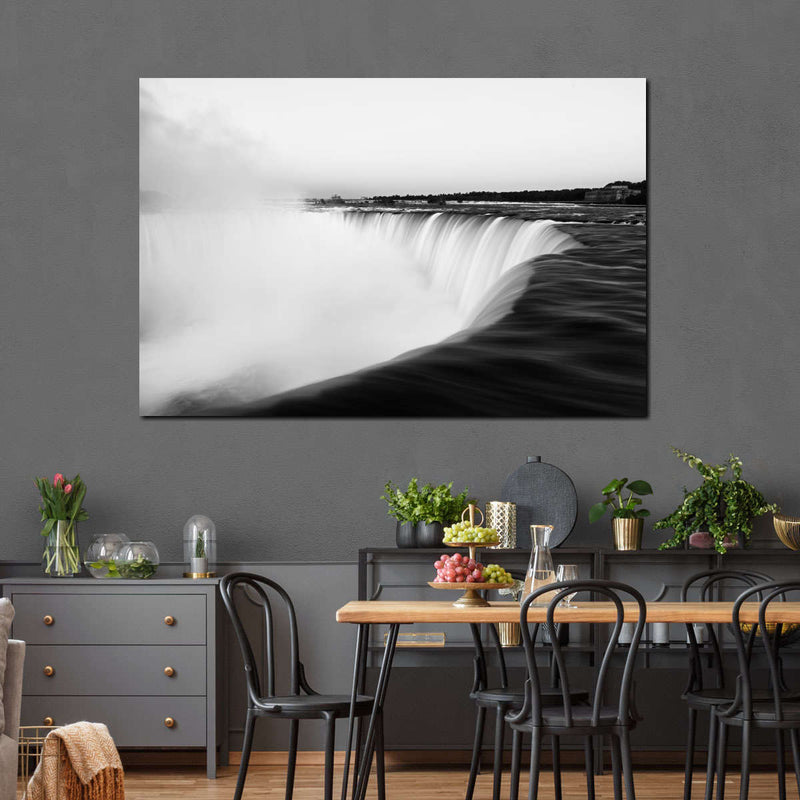 Monochromatic Niagara Falls Wall Art