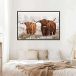 Hairy Scottish Highland Cows Wall Art