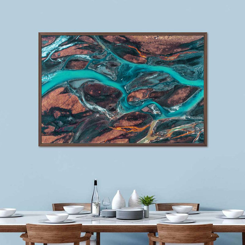 Icelandic River Wall Art