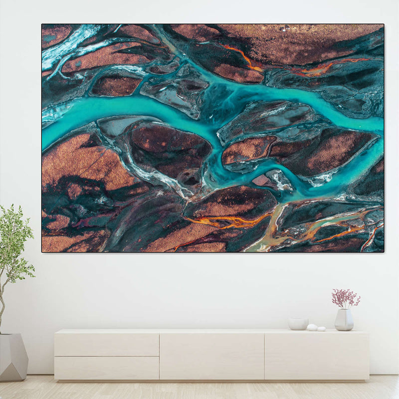 Icelandic River Wall Art