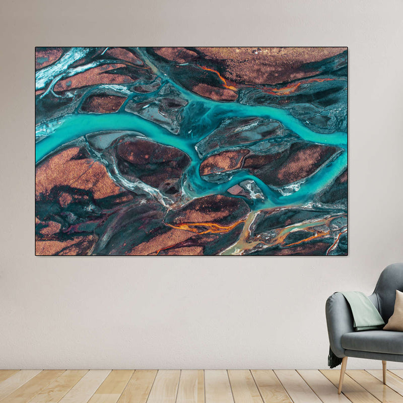Icelandic River Wall Art