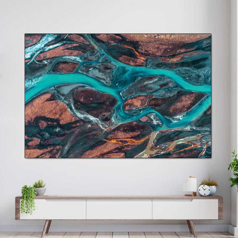 Icelandic River Wall Art