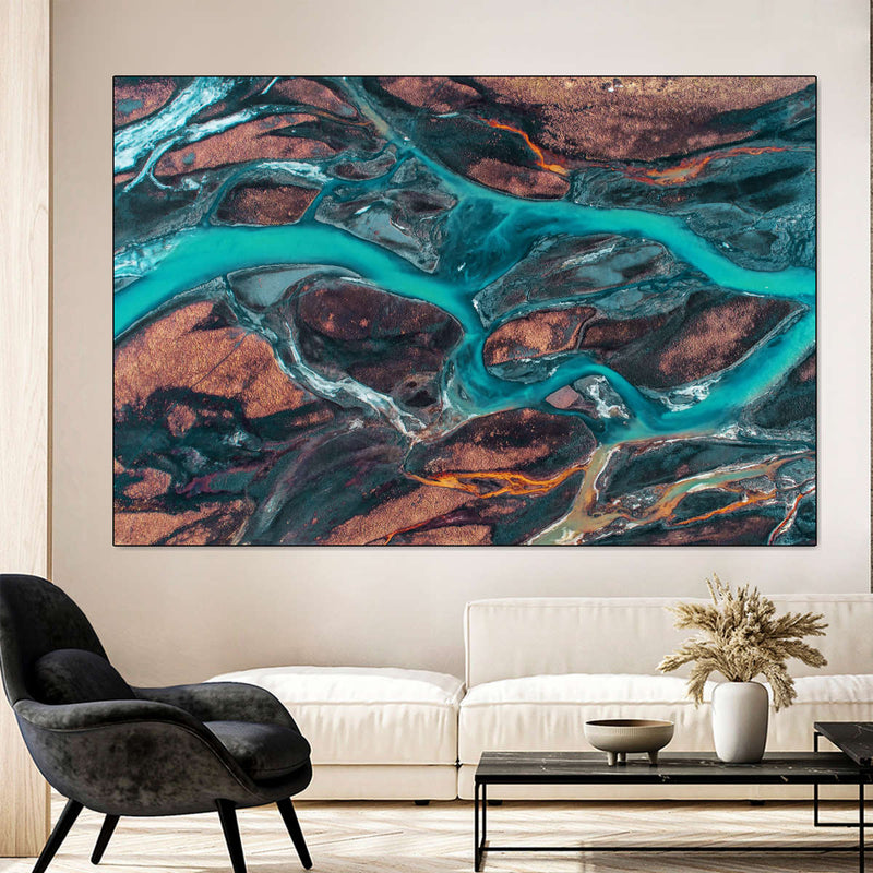 Icelandic River Wall Art