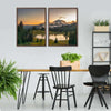 Majestic Sunset At Mount Rainer Wall Art