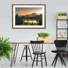 Majestic Sunset At Mount Rainer Wall Art