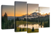 Majestic Sunset At Mount Rainer Wall Art