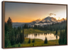 Majestic Sunset At Mount Rainer Wall Art