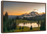 Majestic Sunset At Mount Rainer Wall Art