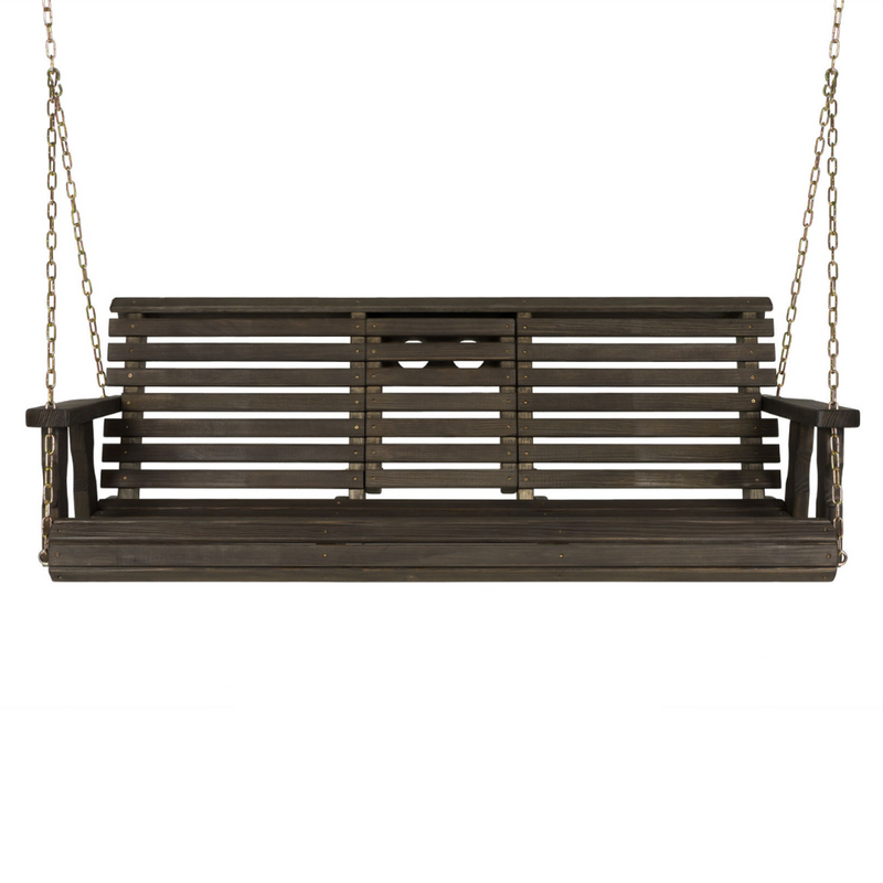 Porchgate Amish Heavy Duty Rollback Console Porch Swing