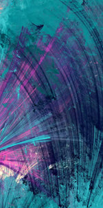 Pink And Blue Abstract Wall Art