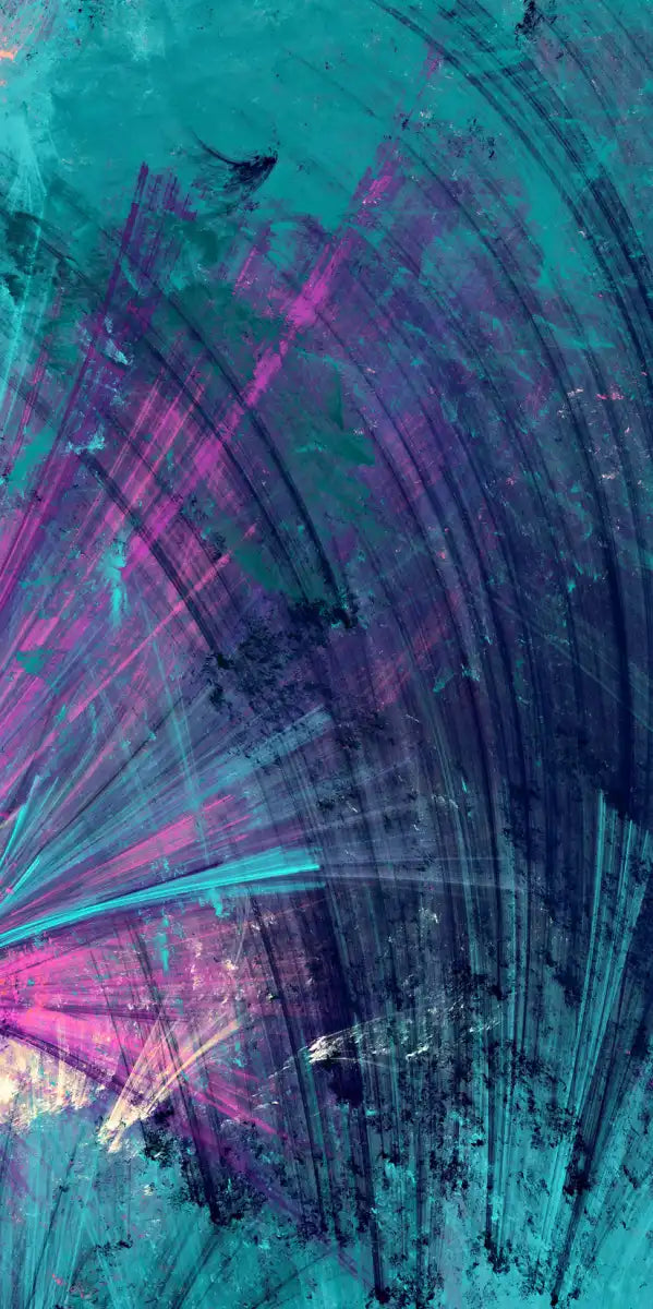 Pink And Blue Abstract Wall Art