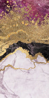 Pink And Gold Abstract Wall Art