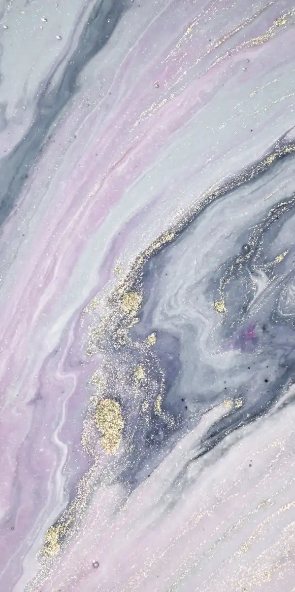 Pink And Grey Abstract Wall Art