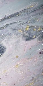 Pink And Grey Abstract Wall Art