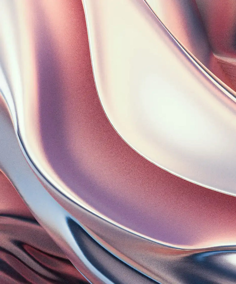 Pink And Silver Abstract Wall Art
