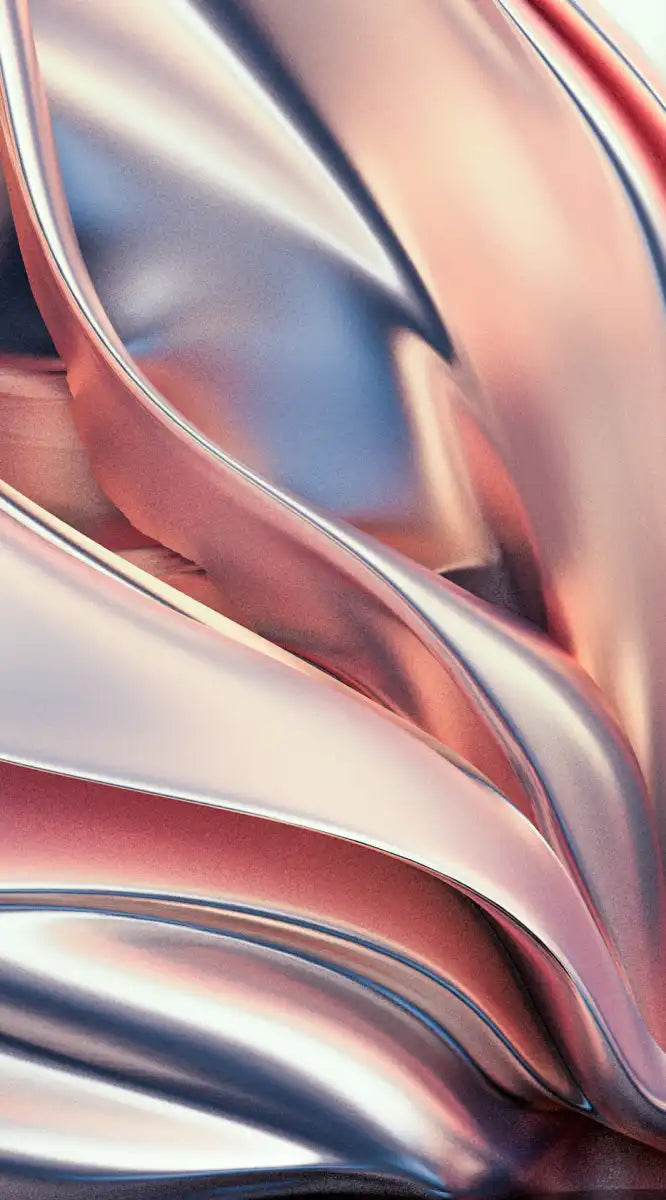 Pink And Silver Abstract Wall Art