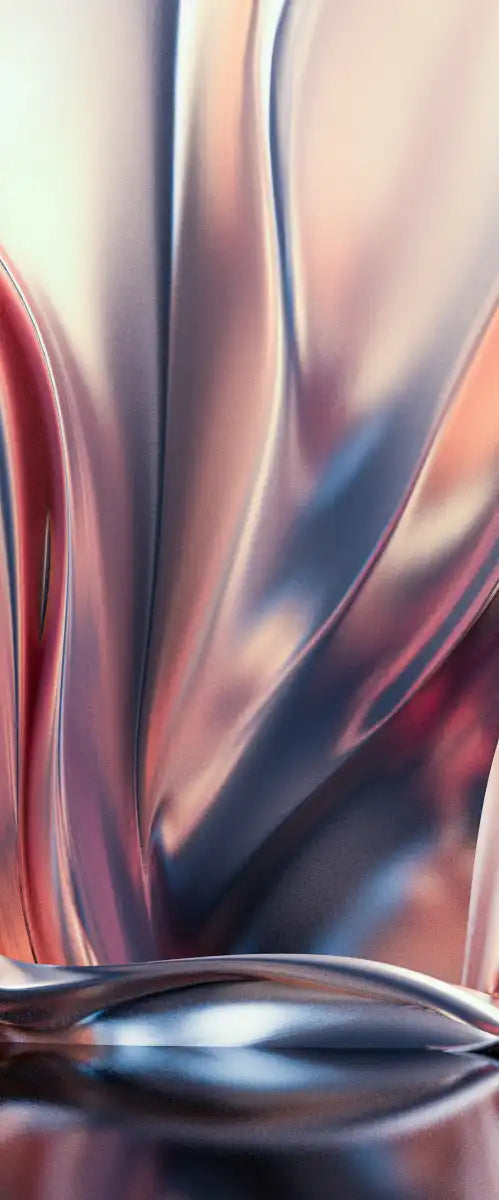 Pink And Silver Abstract Wall Art