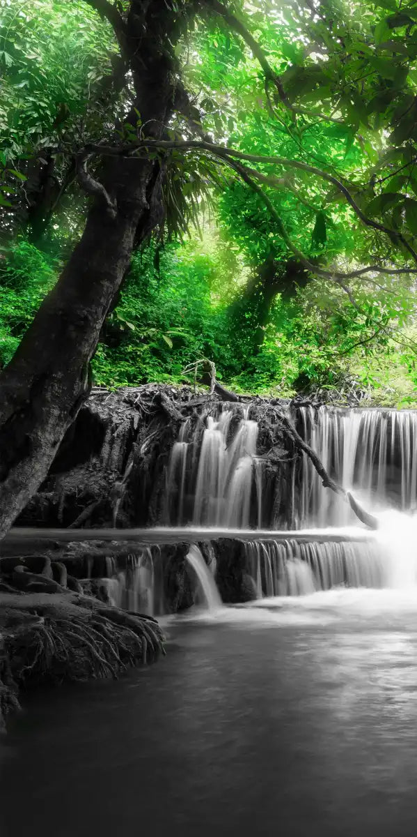 Pop Tropical Waterfall Wall Art