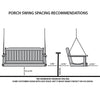 Keystone Amish Co. 5 Foot Salem Composite Poly Porch Swing, Weathered Wood