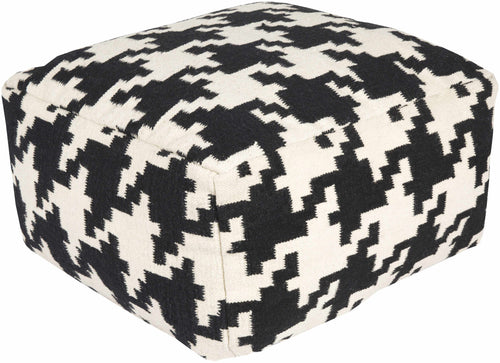 Grobebersdorf Black Pouf