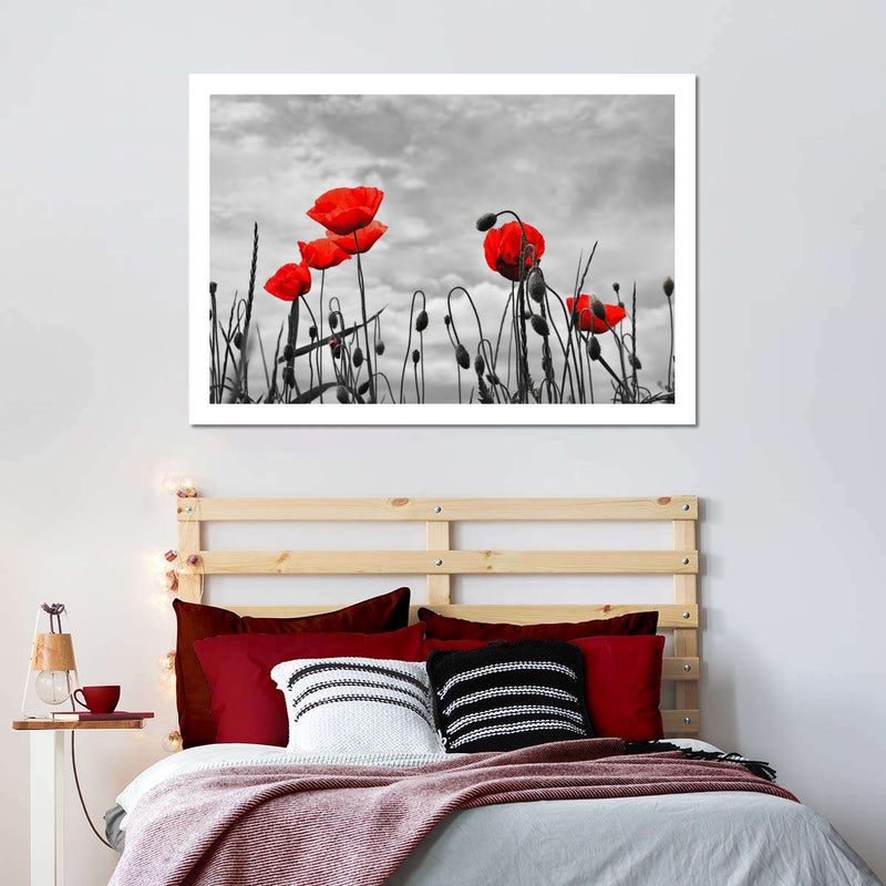Pop Red Poppies Wall Art