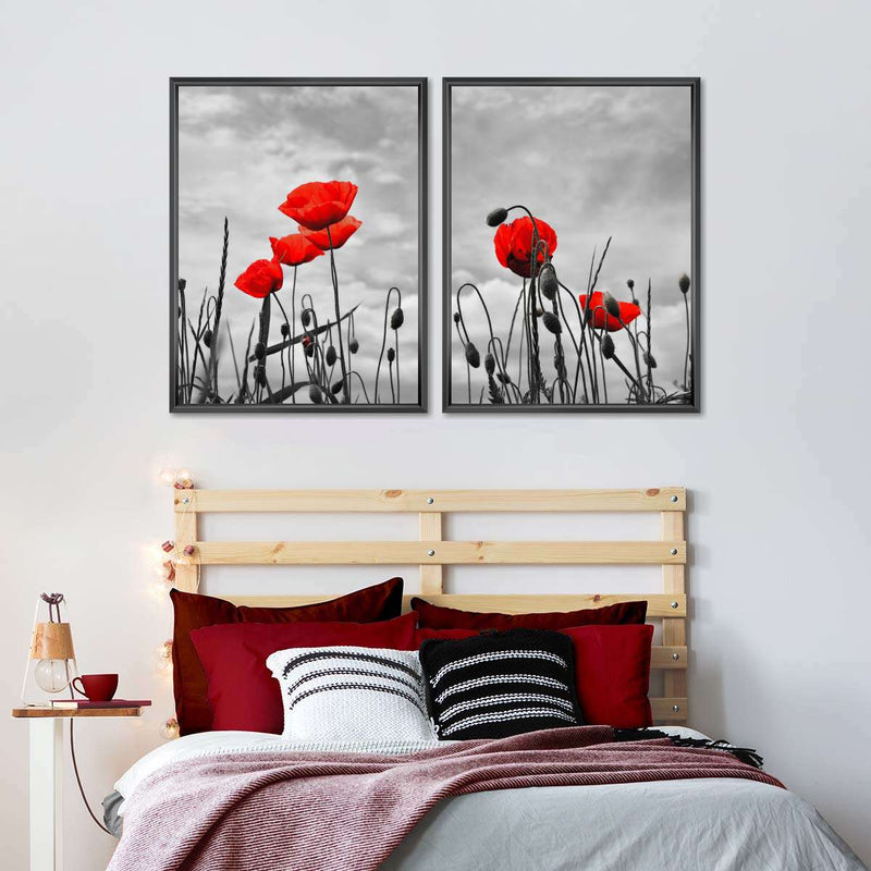 Pop Red Poppies Wall Art