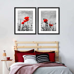 Pop Red Poppies Wall Art