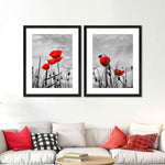 Pop Red Poppies Wall Art