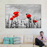 Pop Red Poppies Wall Art