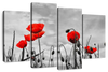 Pop Red Poppies Wall Art