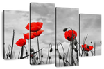 Pop Red Poppies Wall Art