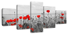 Red Poppy Field Pop Wall Art