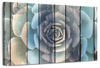 Rustic Blooming Succulent Wall Art