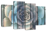 Rustic Blooming Succulent Wall Art
