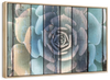 Rustic Blooming Succulent Wall Art