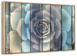 Rustic Blooming Succulent Wall Art