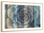 Rustic Blooming Succulent Wall Art