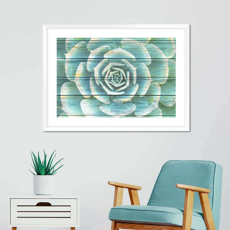 Succulent Plant Bloom Wall Art