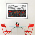 Poppy Field At Dusk Pop Wall Art